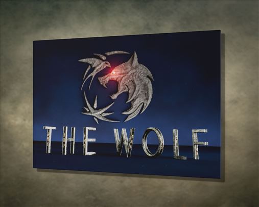 Witcher Art - The Wulf - 3D Autorski Rad na Platnu