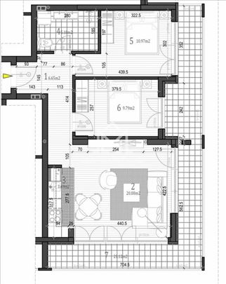 Trosoban stan, 76m2, pdv