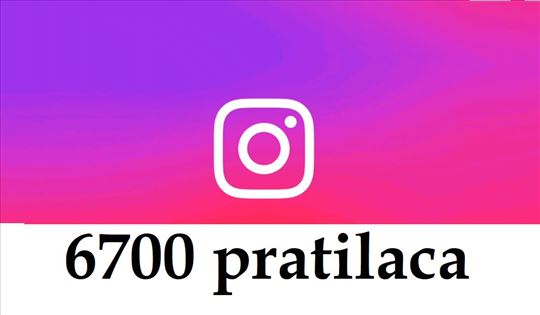 Instagram profil sa 6700 domaćih pratilaca