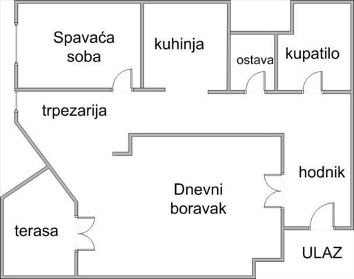 Odličan, uknjižen 1,5 stan, B.kosa III, Kolumbova