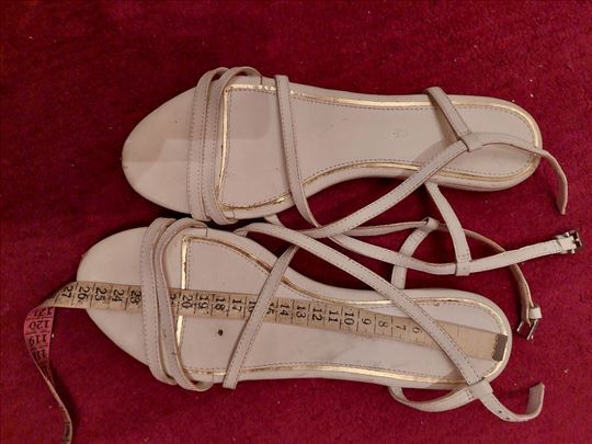 Esprit bele kozne sandale   41                  