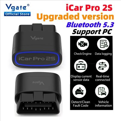 Vgate iCar Pro 2S OBD2 Bluetooth 5.3, IOS Android,