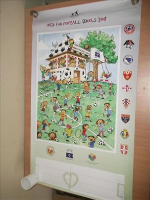 UEFA fudbalski poster - original - kolekcionarski