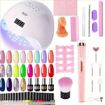 Set za nokte sa 20 gel lakova i turpijom 