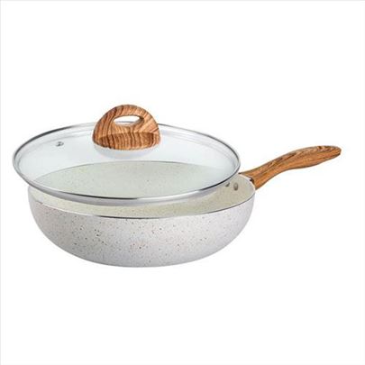 Wok tiganj KERAMIKA sa poklopcem BR-947 28x8cm NOV