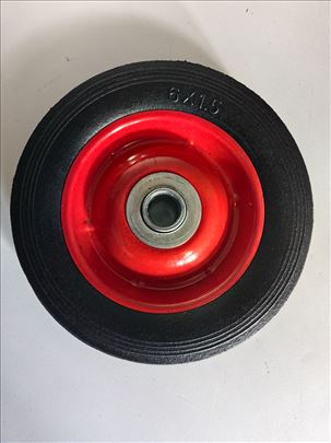 Točak puna guma 6x1.5 Fi 150 mm crven novo