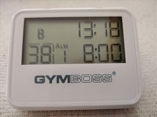 Gymboss Interval Timer and Stopwatch - White/Gray 