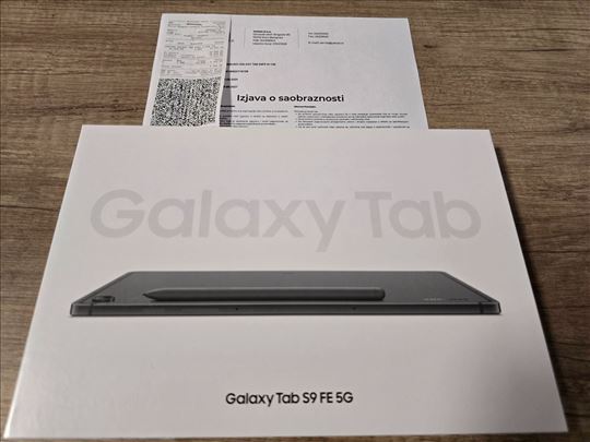 Samsung Galaxy Tab S9 FE 5G / Gar. do 06.08.2027 /