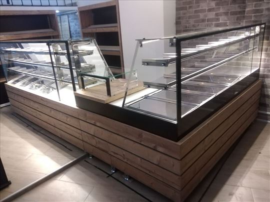 Komplet oprema tople i neutralne vitrine novo