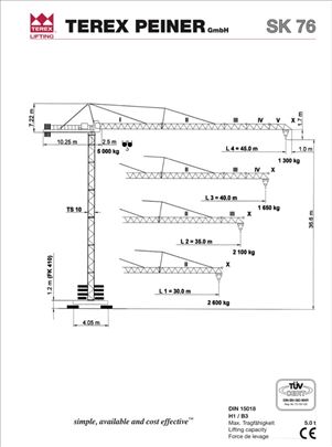 Kran Terex Peiner SK 76 