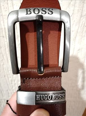 Novi muški kožni kaiš Hugo Boss Braon koža Novo