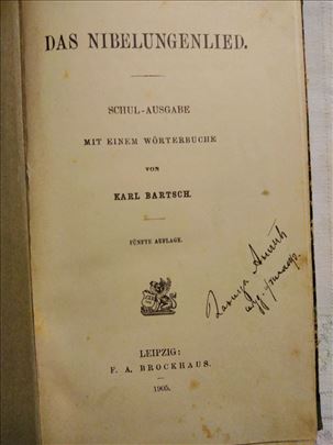 Antikvarna knjiga:Das Nibelungenlied 1874. god.299