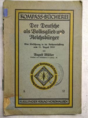 Antikvarna knjiga:Der Deutiche ...1919 god. 112 st