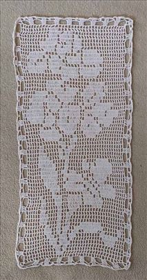 Heklani cvetni buket ručni rad 52x26 cm