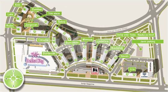 Belvill - parking mesto -Jorgovan