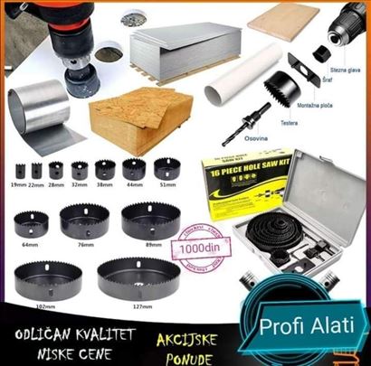 Kružna testera za sečenje gipsa set 16kom