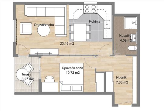 48,77 m2 - Kompleks 25. Maj Residences Mladenovac