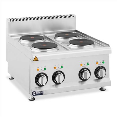 Royal Catering Elektricni šporet 8kW 4 ringle 