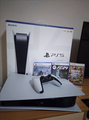 Sony PlayStation 5 + tri igrice 500e