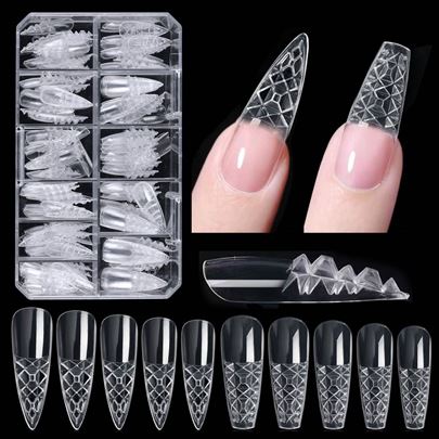 Nail 3D gel tipse  2 razlicita  oblika  