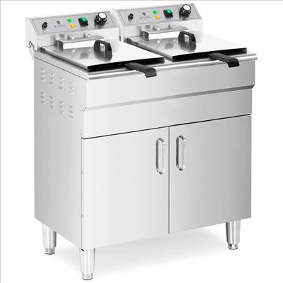 Royal Catering Dupla friteza sa ormaricem 10000W