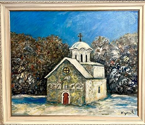 Dragan Kunić Ulje na Platnu Manastir Staro Hopovo