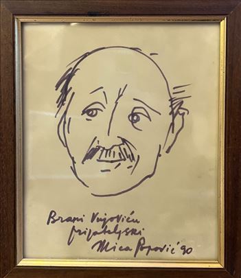 Mića Popović Autoportret iz 1990.godine