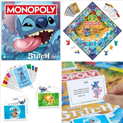 Novi Stitch Monopoly original Hasbro društvena igr