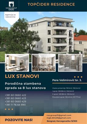 LUX stanovi Topčider Residence ID#1082