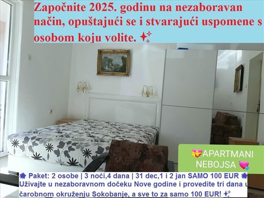 Intima  apartman Sokobanja doček nove godine 100e