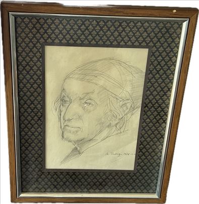 Crtež Portret iz 1978. godine