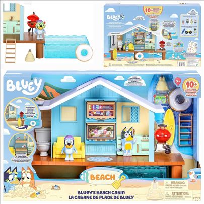 Novi original Bluey Beach Cabin set Blui