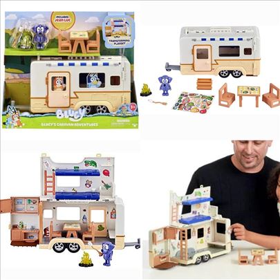 Novi original Bluey Caravan set Blui