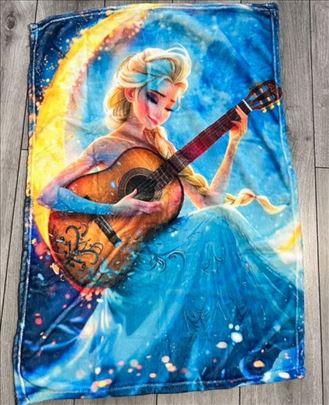 Novi pokrivač Frozen Elsa gitara 130x150cm