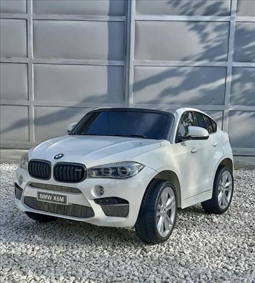 Dečiji auto na akumulator BMW X6M dvosed beli 120W