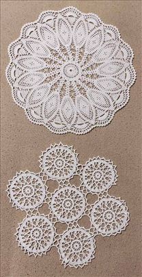 Dva okrugla miljeja - 100% ručni rad 