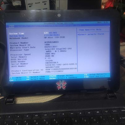 HP Mini 110 3100 NetBook