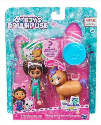 Novi Gabbys Dollhouse set original Gabi i jednorog