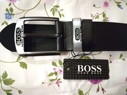 Novi muški kožni kaiš Hugo Boss u crnoj boji novo