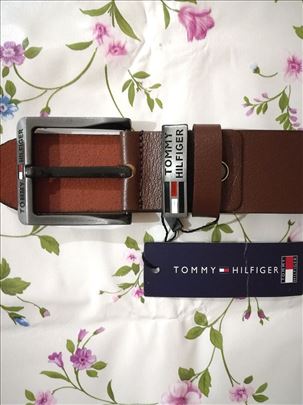 Novi muški kožni kaiš Tommy Hilfiger u braon boji