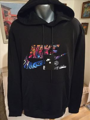 Novi muški duks sa kapuljačom Nike crni 2XL novo