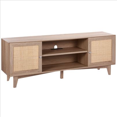 Komoda za TV postolje od ratana 191cm Oak