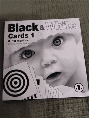 Crno bele kartice za stimulaciju vida kod beba 