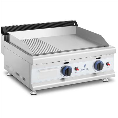 Royal Catering Dvostruki grill na gas 60x40cm