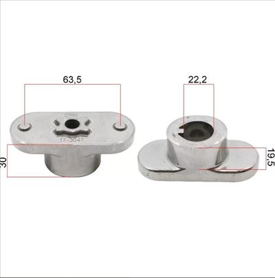 Nosač noža kosilice MTD 51 - 22,2x*x19,5x30x63,5 m