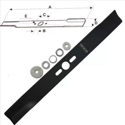 Nož za kosilicu 480 mm sa adapterima univerzalni T