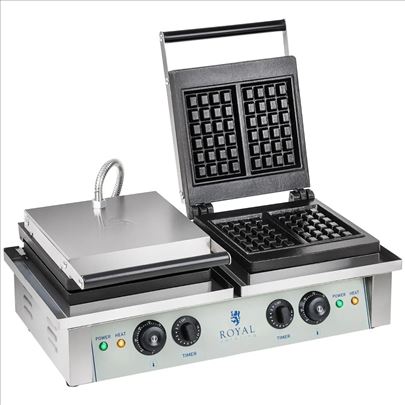 Royal Catering Aparat za waffle vafle 2x2000W