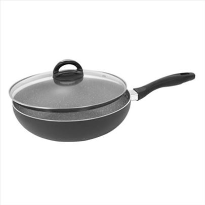 Wok tiganj GRANIT sa poklopcem BR-147 28x8cm NOVO