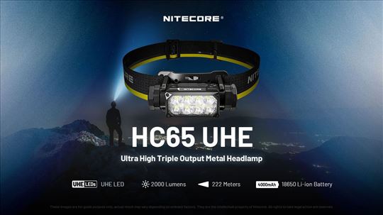 Baterijska lampa za glavuh Nitecore HC65 UHE