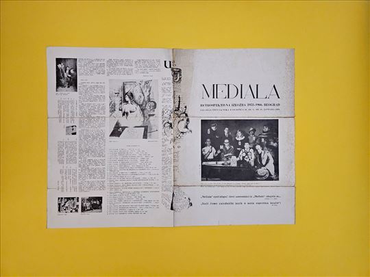 Plakat Mediala - galerija Ulus-a, 1969. godina